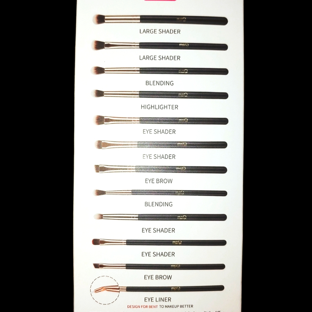 Ms.Q 12 Piece Eye Makeup Brush Set